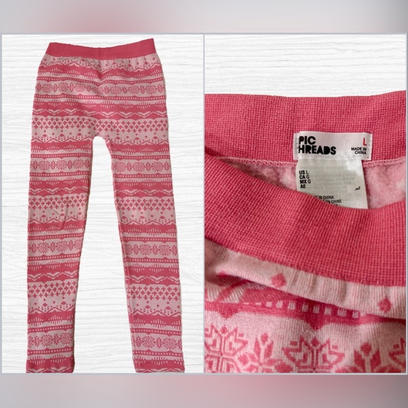 NWOT- Macy’s EPIC Threads Girls Brushed Fleece Leggings- Size Large - Picture 2 of 4